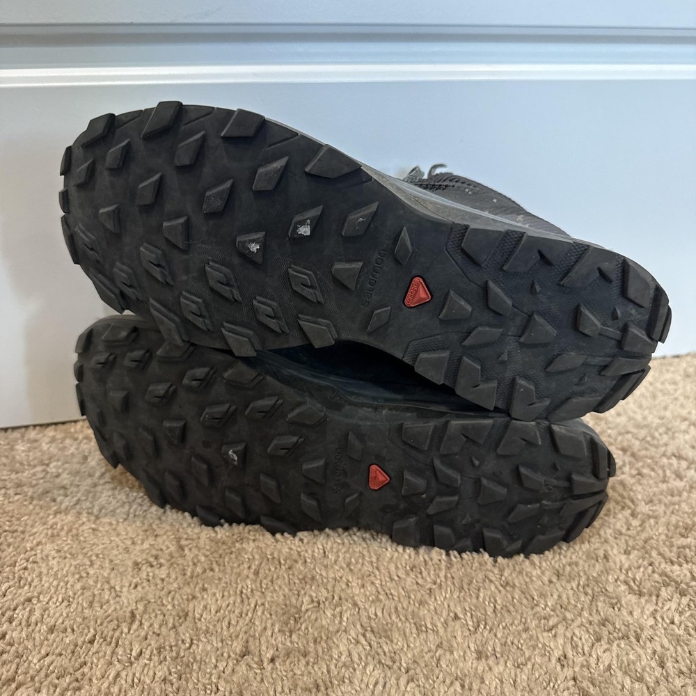 Salomon Boots Unisex Size 9 Black Ankle Hiking Trail Lace Up Combat Shoes - Picture 6 of 8